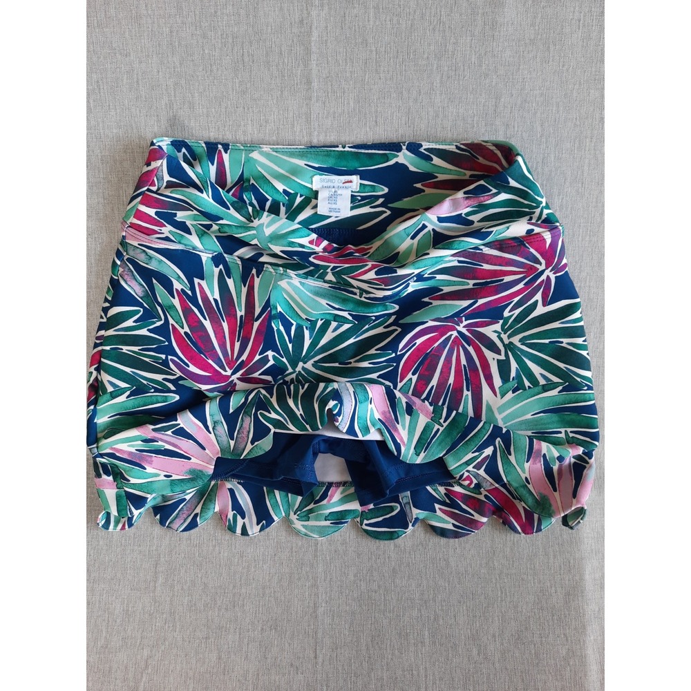 Sigrid Olsen Women's XS Floral Allover Multi Golf & Tennis Stretch Skorts Shorts